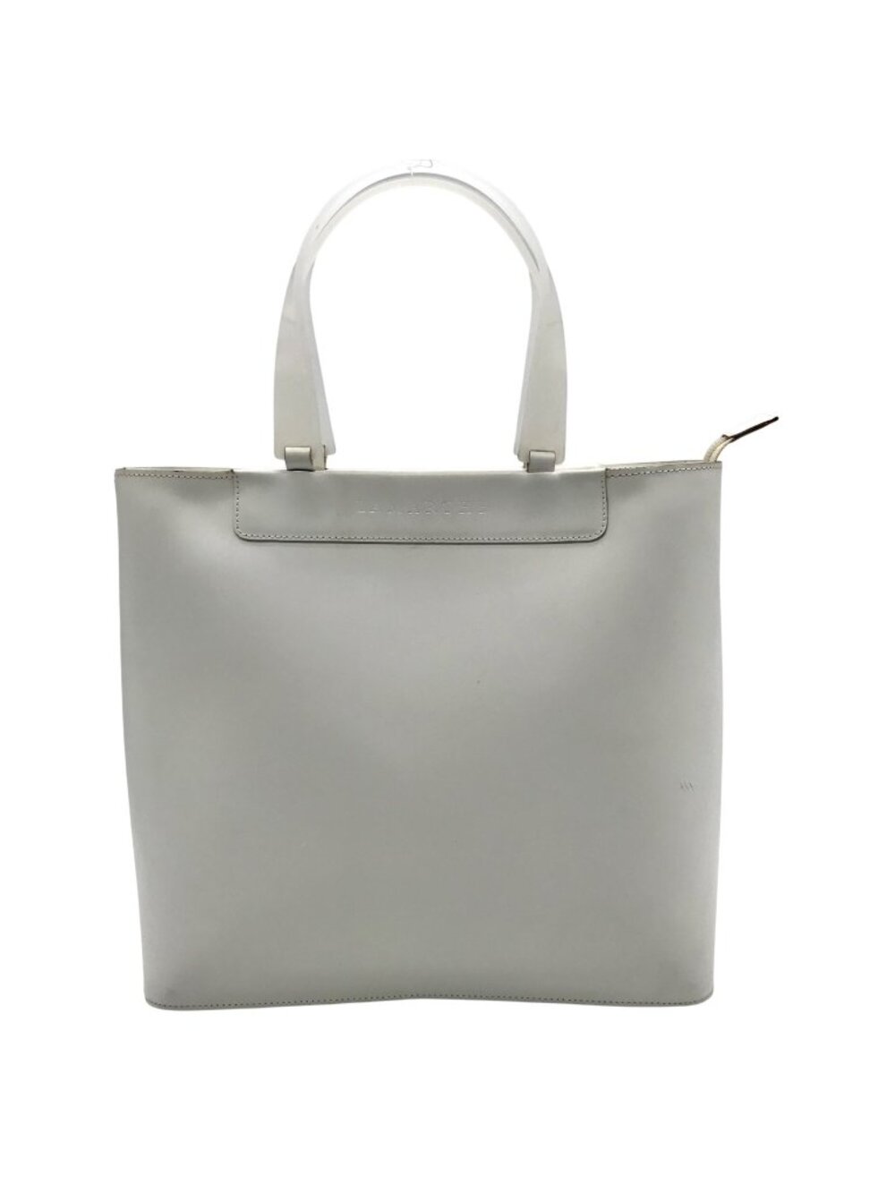 Lamarthe Cream Leather Minimalist Tote Bag